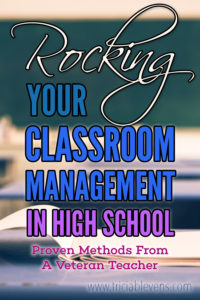 Be A Classroom Management Rock-star In High School